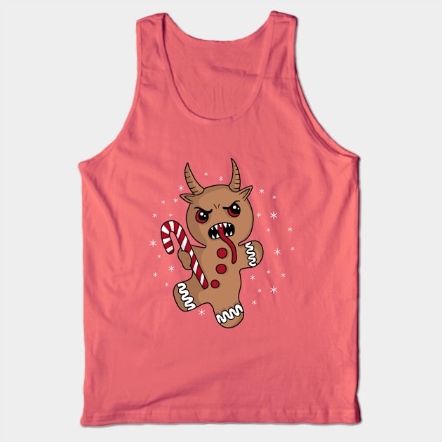 Gingerbread Krampus Tank Top by valentinahramov